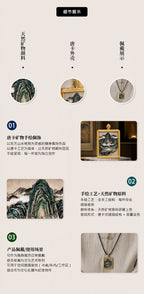 龙虎向溪·阴阳交融 | 唐卡手绘随身佩饰