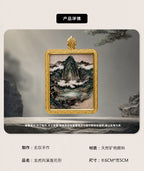 龙虎向溪·阴阳交融 | 唐卡手绘随身佩饰