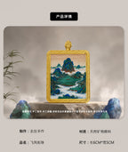 飞凤衔珠·凤归华象 | 唐卡手绘随身佩饰