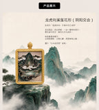 龙虎向溪·阴阳交融 | 唐卡手绘随身佩饰