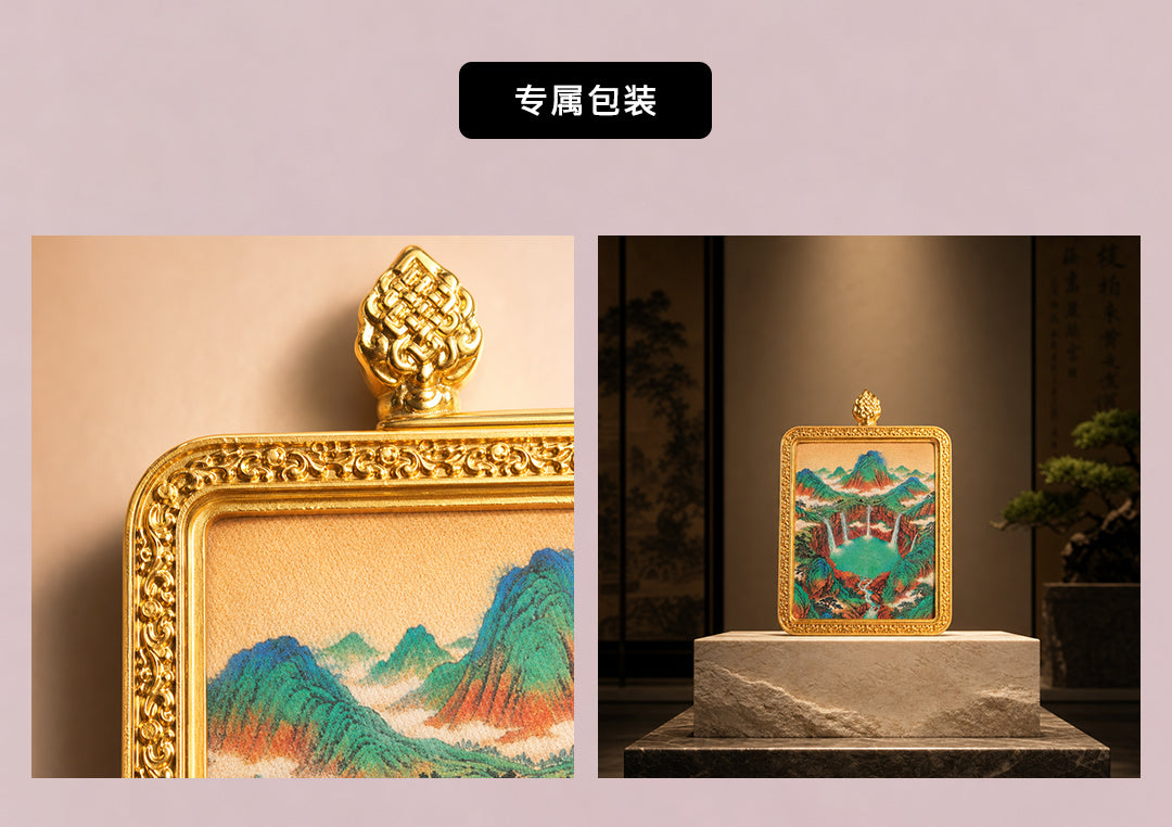 四水归台·百流归库 | 唐卡手绘随身佩饰