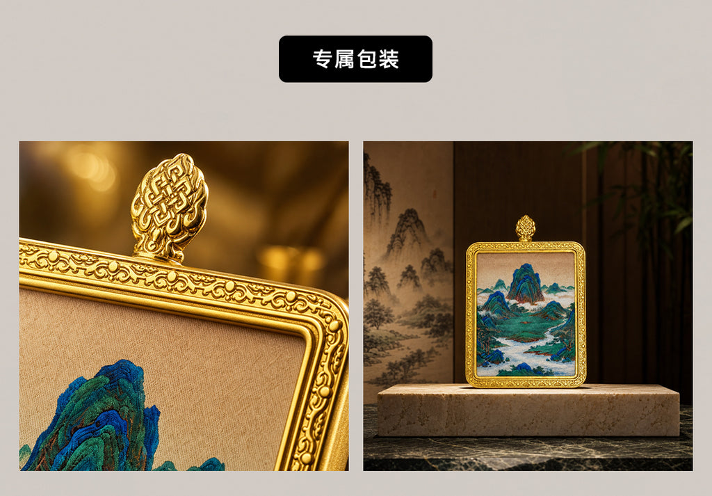 飞凤衔珠·凤归华象 | 唐卡手绘随身佩饰