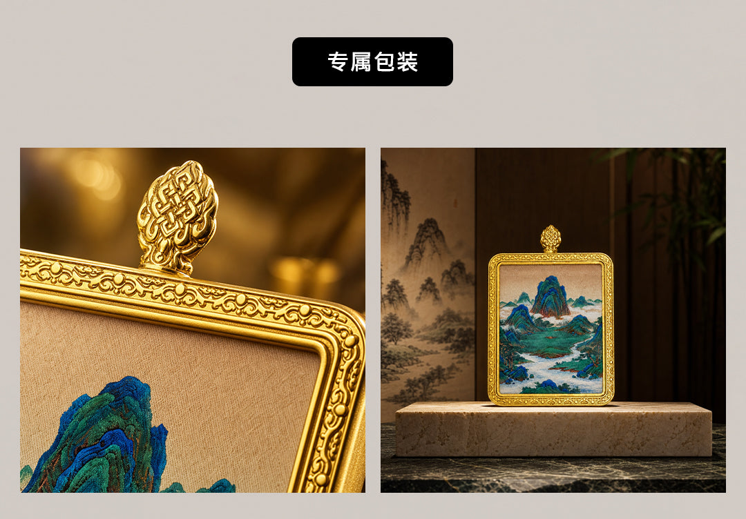 飞凤衔珠·凤归华象 | 唐卡手绘随身佩饰