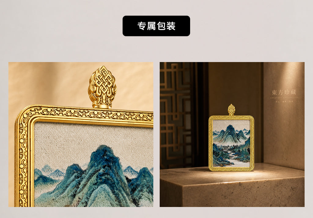 笔架三台·稳基成势 | 唐卡手绘随身佩饰