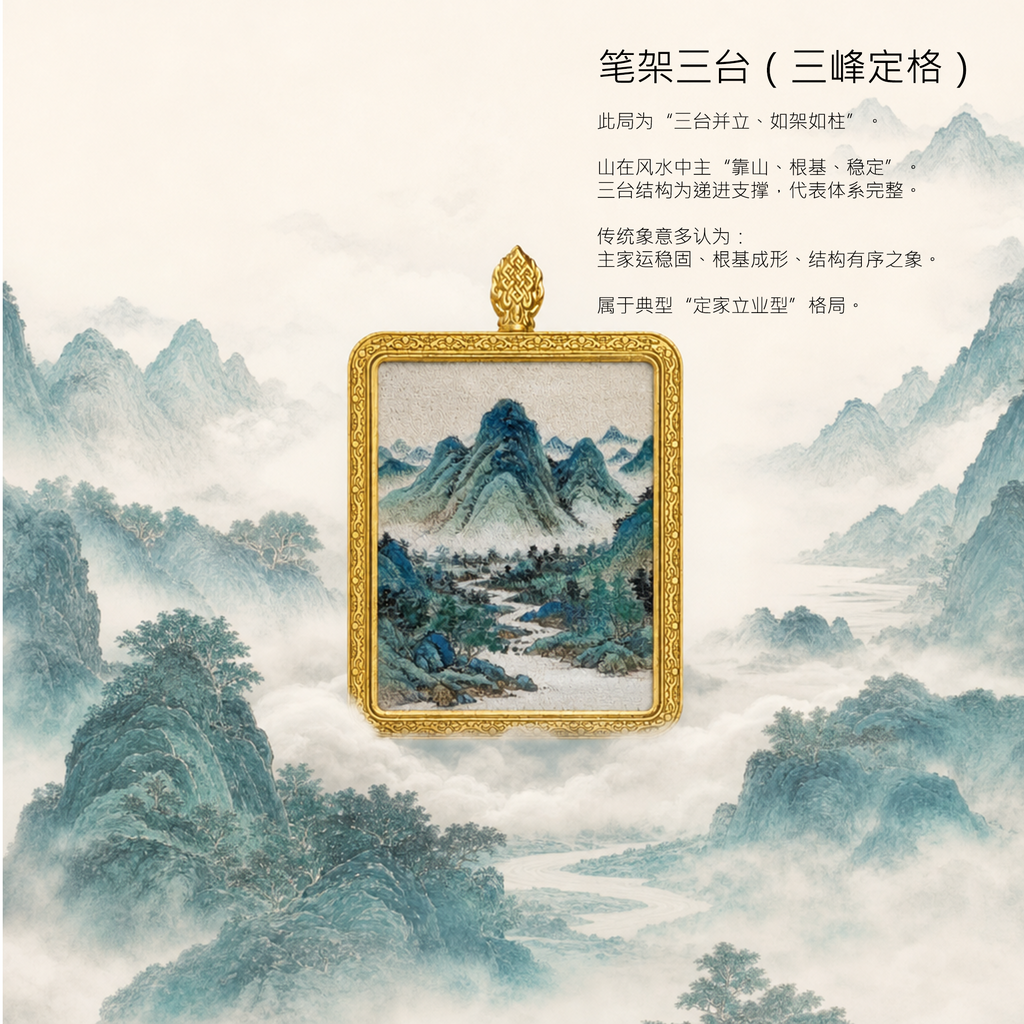 笔架三台·稳基成势 | 唐卡手绘随身佩饰