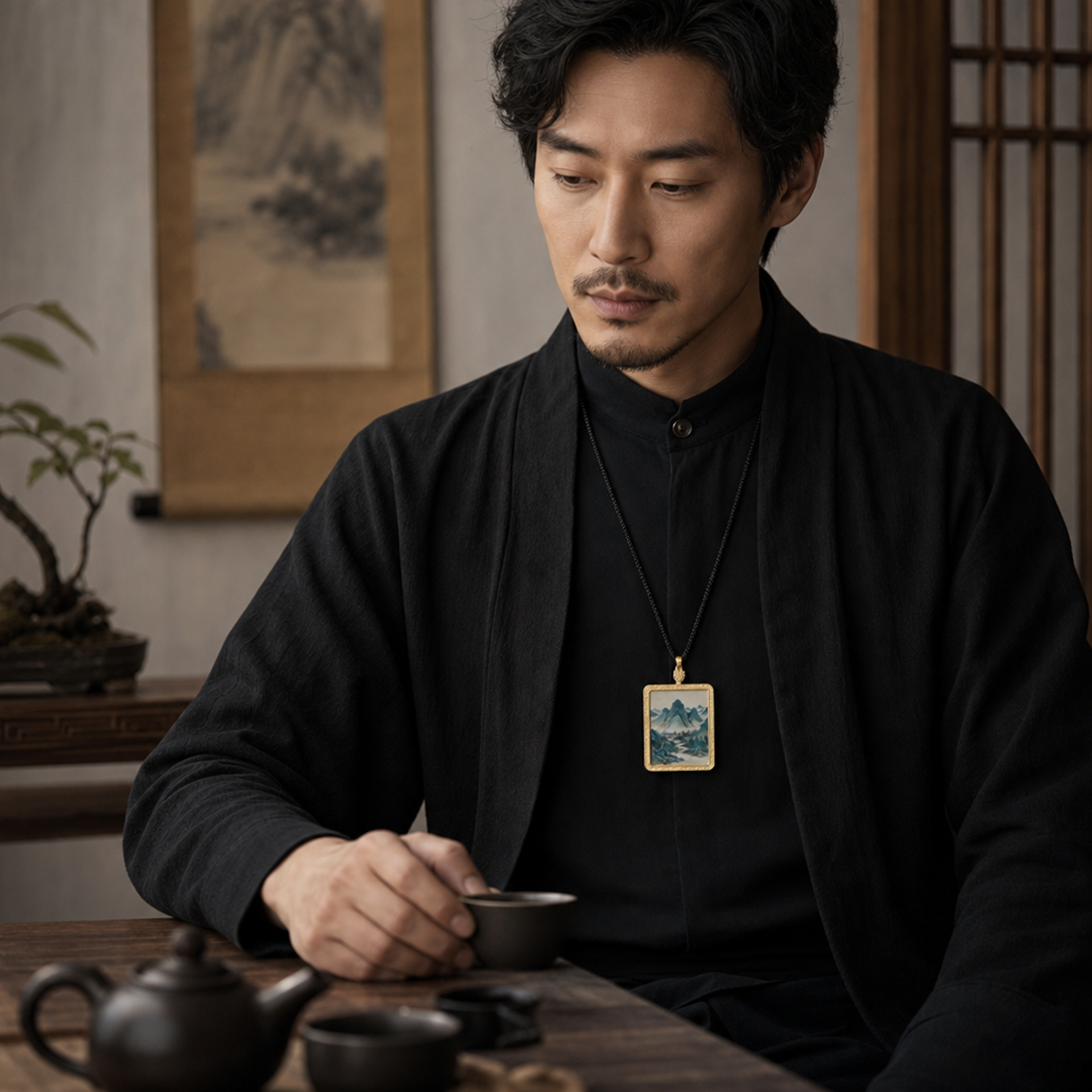 笔架三台·稳基成势 | 唐卡手绘随身佩饰
