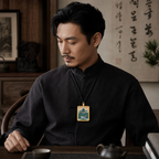 飞凤衔珠·凤归华象 | 唐卡手绘随身佩饰