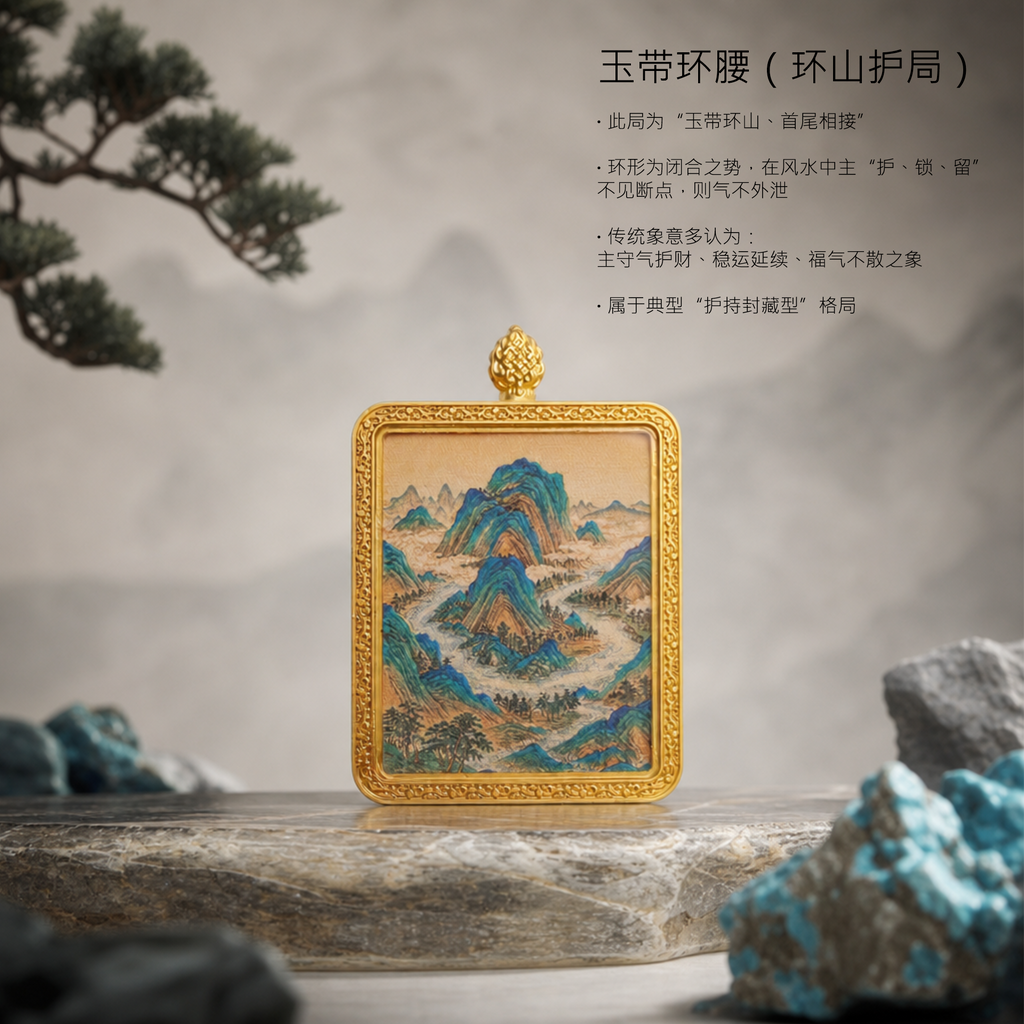 玉带环腰·环护成局 | 唐卡手绘随身佩饰