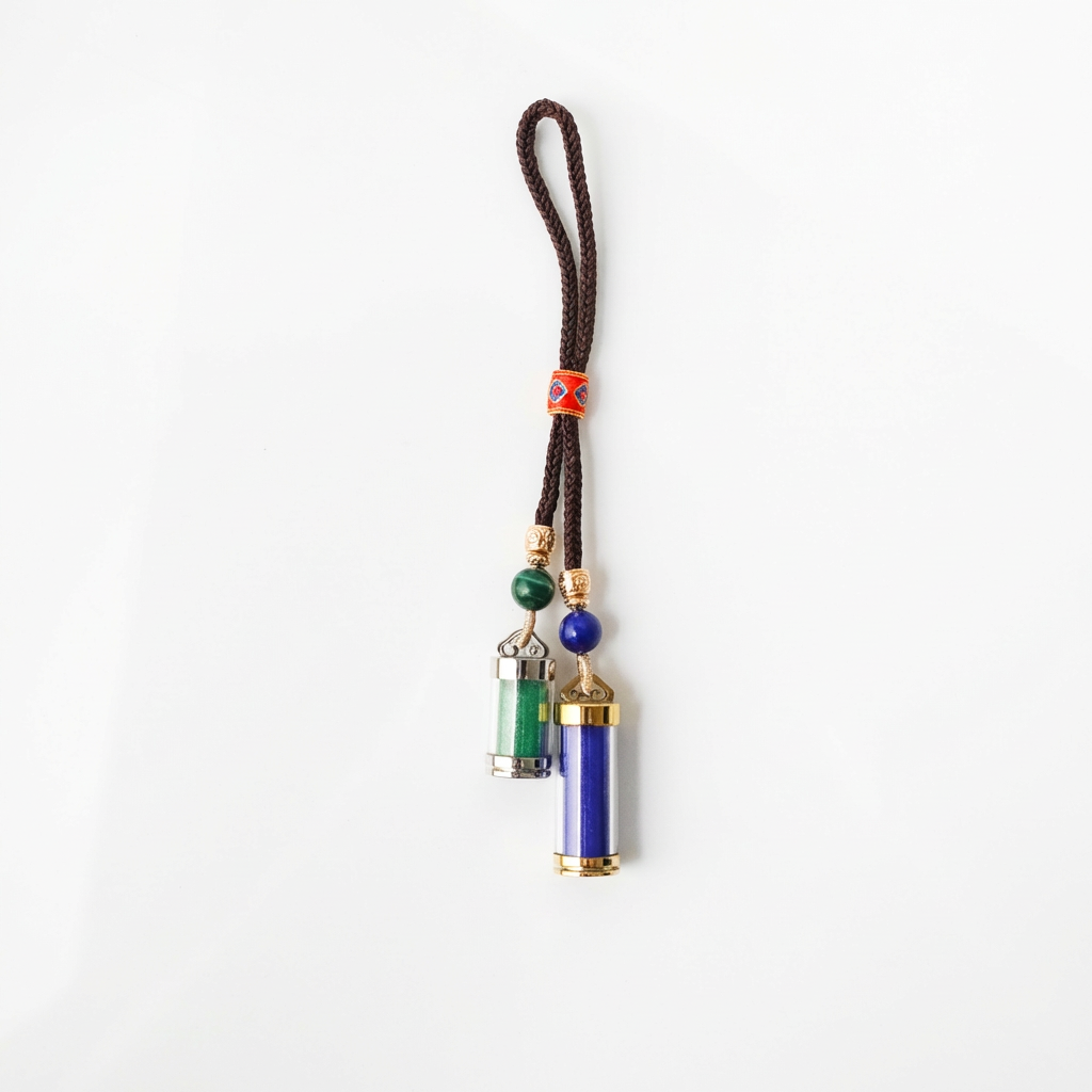 Natural Raw Ore Pendant, Double Pendant Style