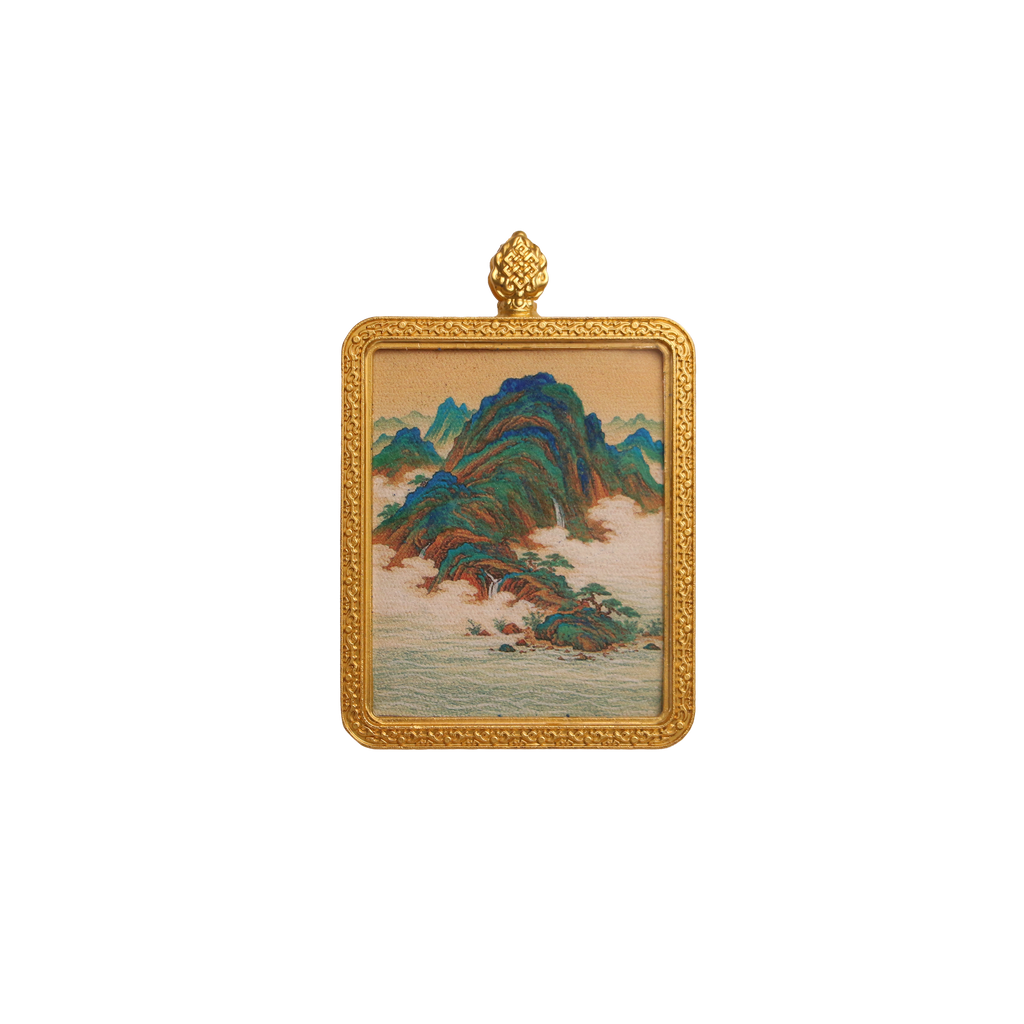 黄龙入海·龙归大势 | 唐卡手绘随身佩饰