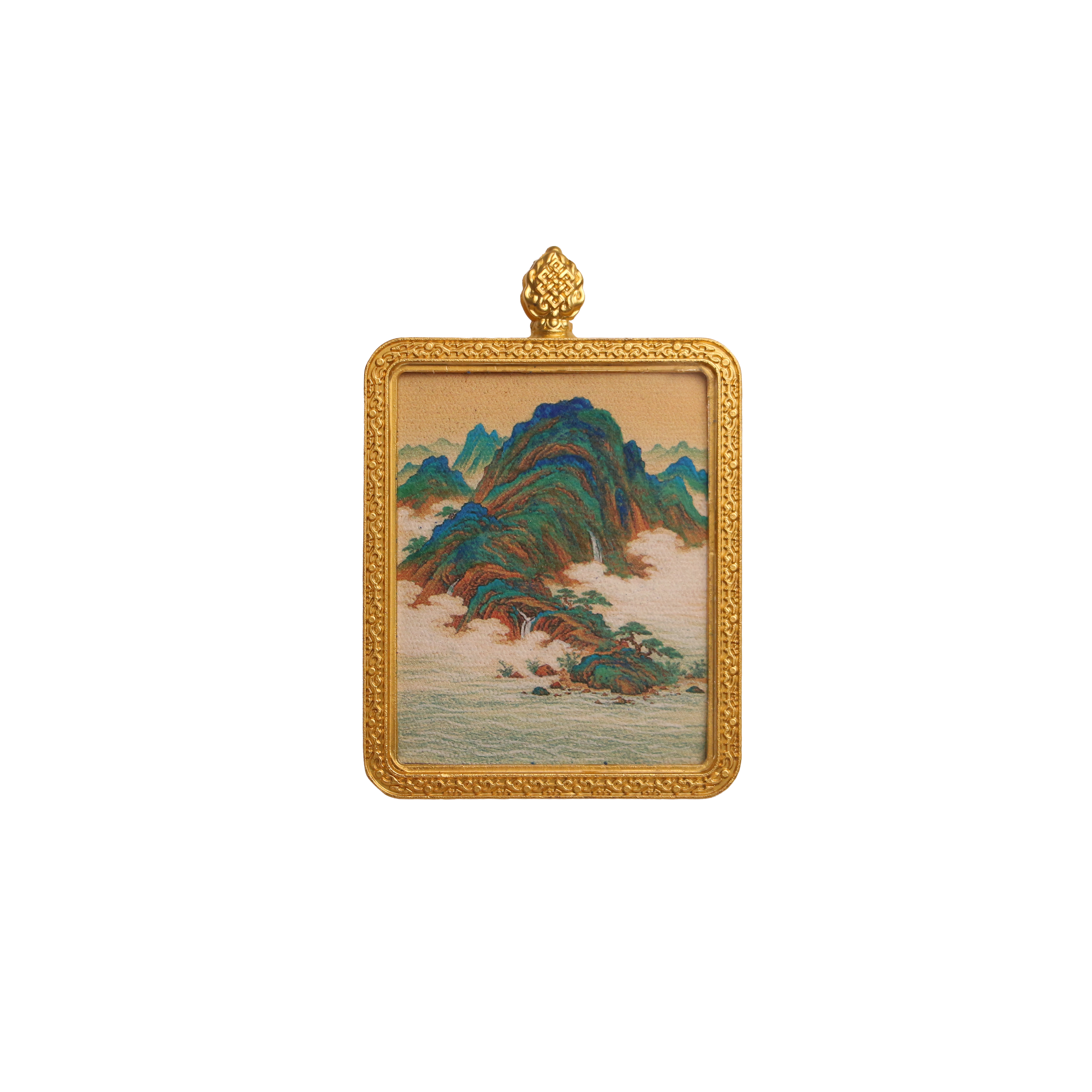 黄龙入海·龙归大势 | 唐卡手绘随身佩饰